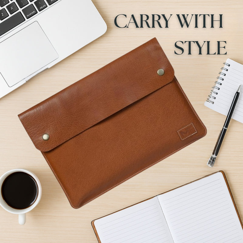 Housse en cuir pour ordinateur portable MacBook