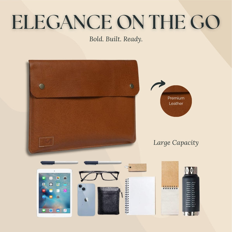 Housse en cuir pour ordinateur portable MacBook