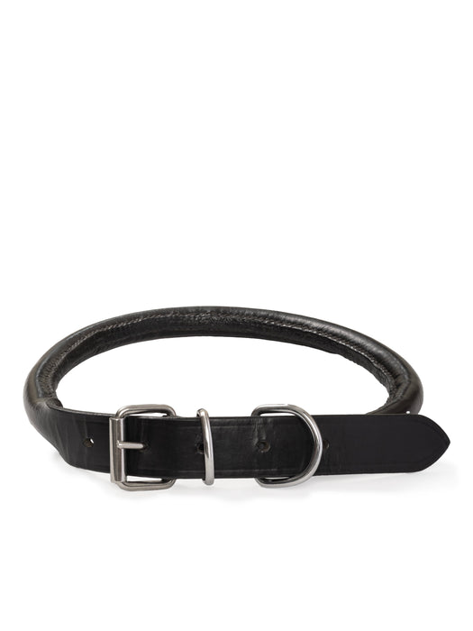 Rolled Leather Dog Collar