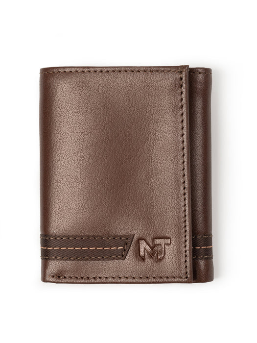 SleekCut Tri-Fold Wallet - Brown