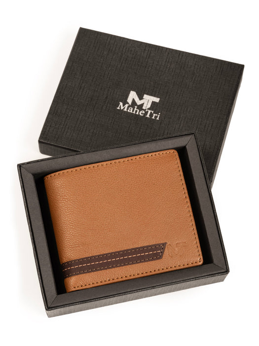 Stripe Brown Men's Wallet