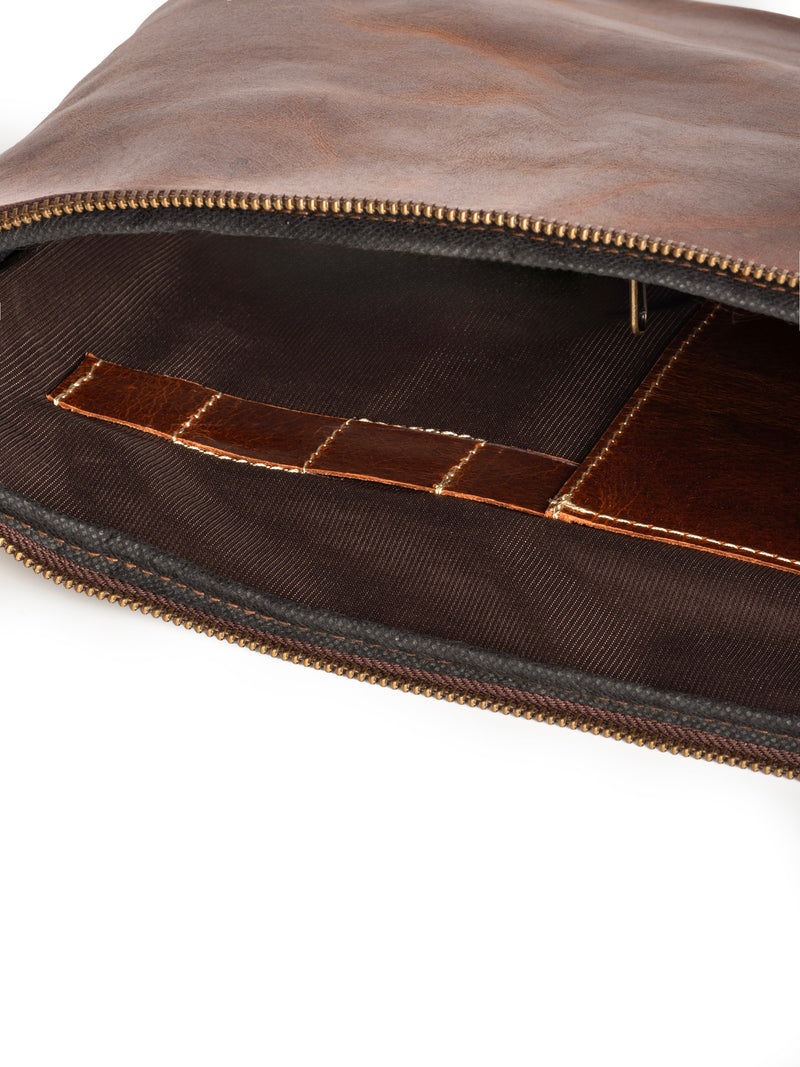 Hellbraune Laptoptasche