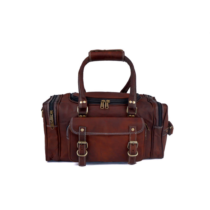 Leather Gym Duffle Bag
