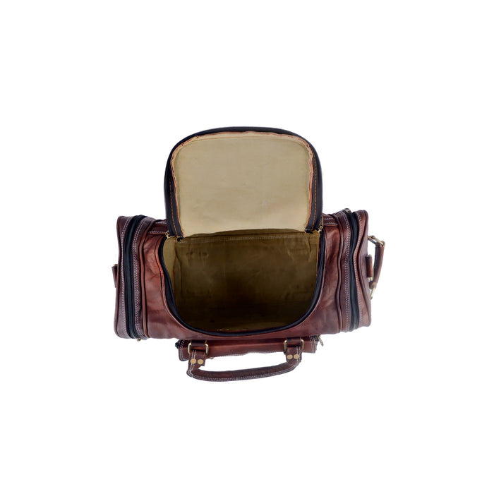 Leather Gym Duffle Bag