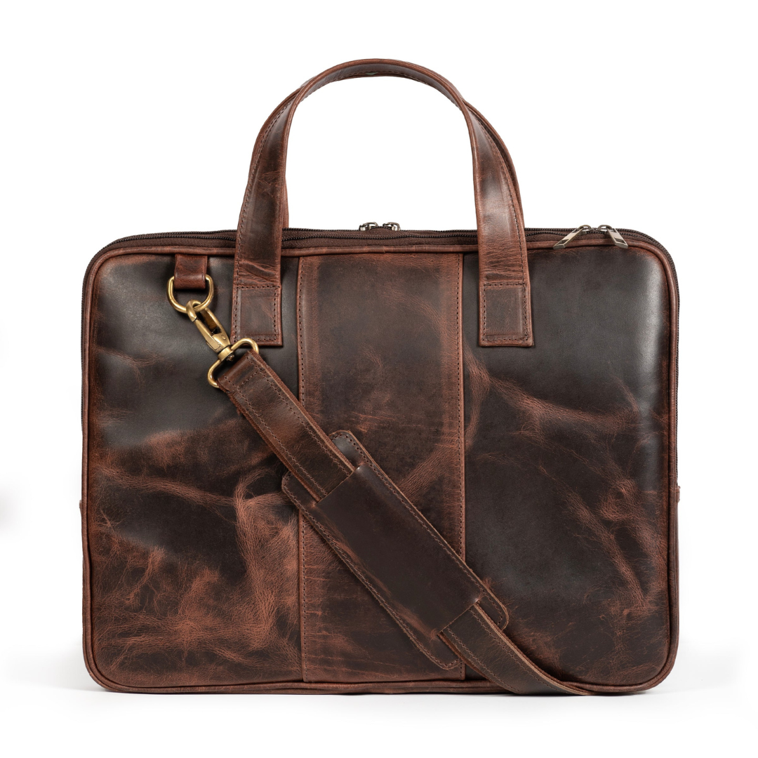 Leather Laptop Designer Mens Briefcase Bags NAUTILUS 15 – RUITERTASSEN