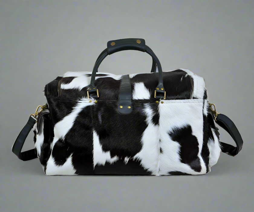 Cowhide Hair on Leather Travel Bag