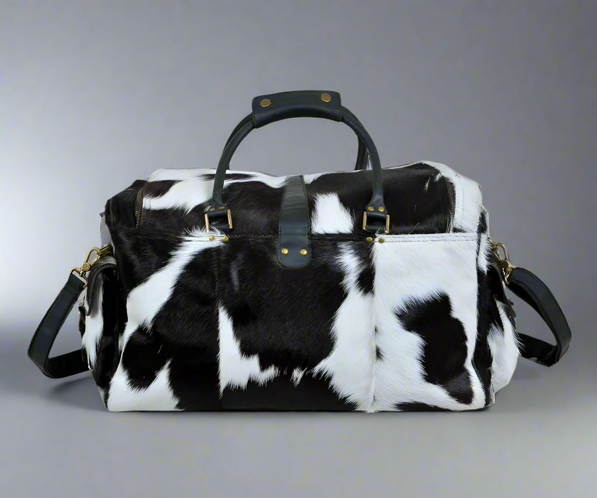 Cowhide Hair on Leather Travel Bag