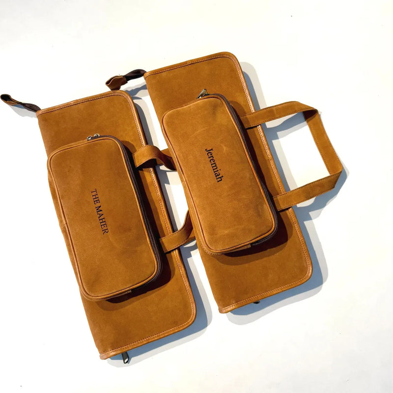 L'étui à baguettes en cuir