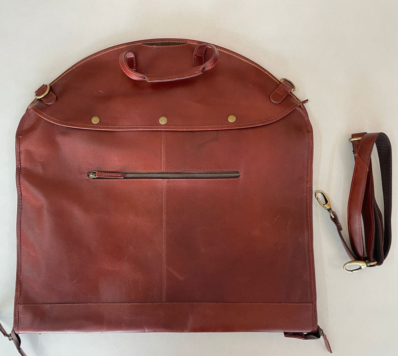 Leather Garment Bag - Dress Protection Bag