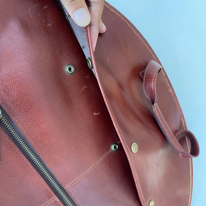 Leather Garment Bag - Dress Protection Bag