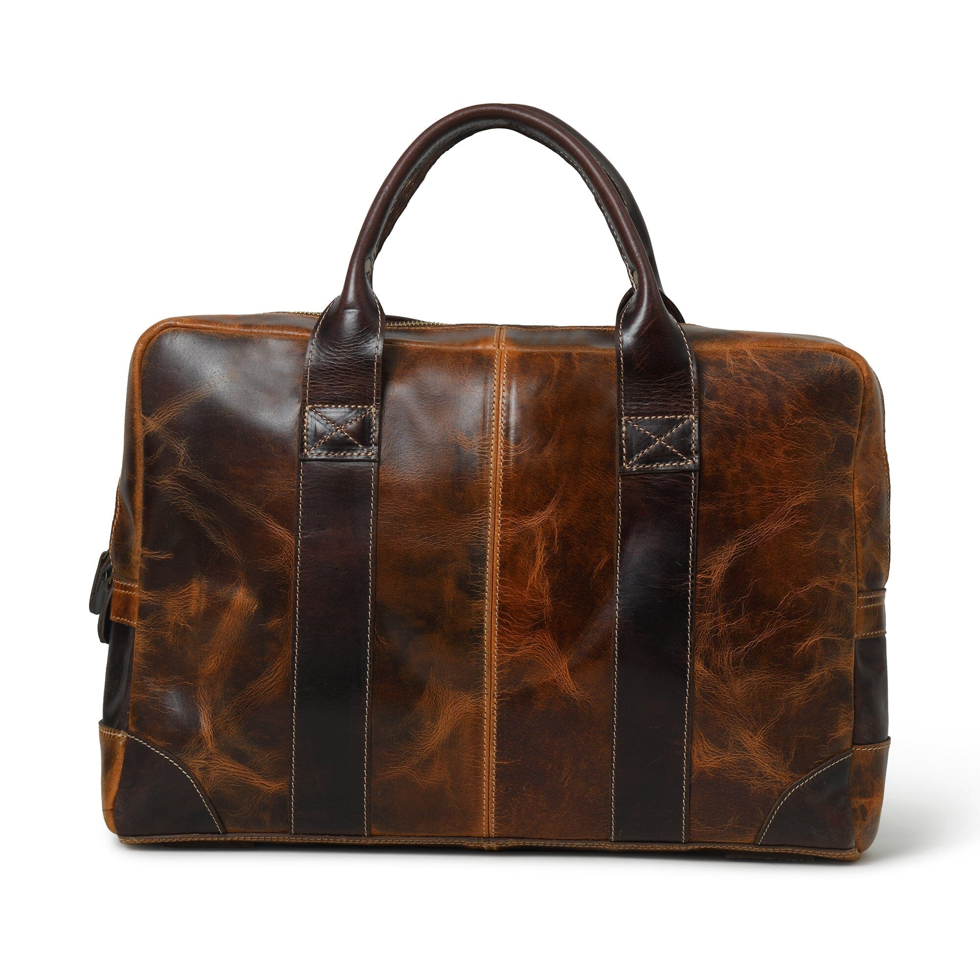 Jefferson Brown Leather Briefcase | Leather Office Bag For Men