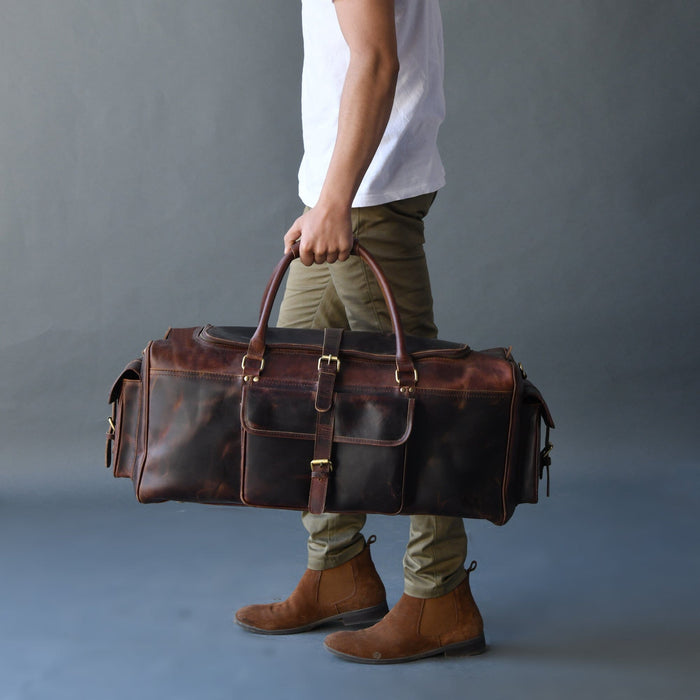 Buy Buffalo Leather Duffel Bag Online in USA at Lowest Prices