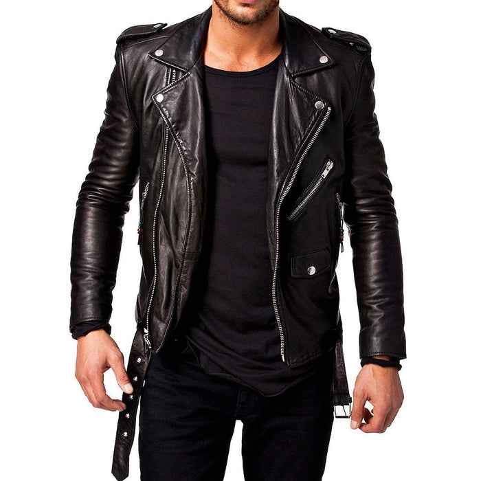 La chaqueta de cuero para motociclistas Viper