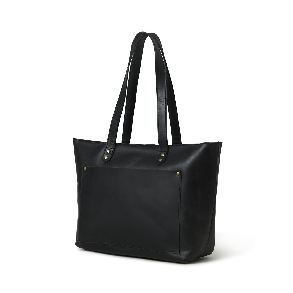 Essential Work Tote Black — Classy Leather Bags