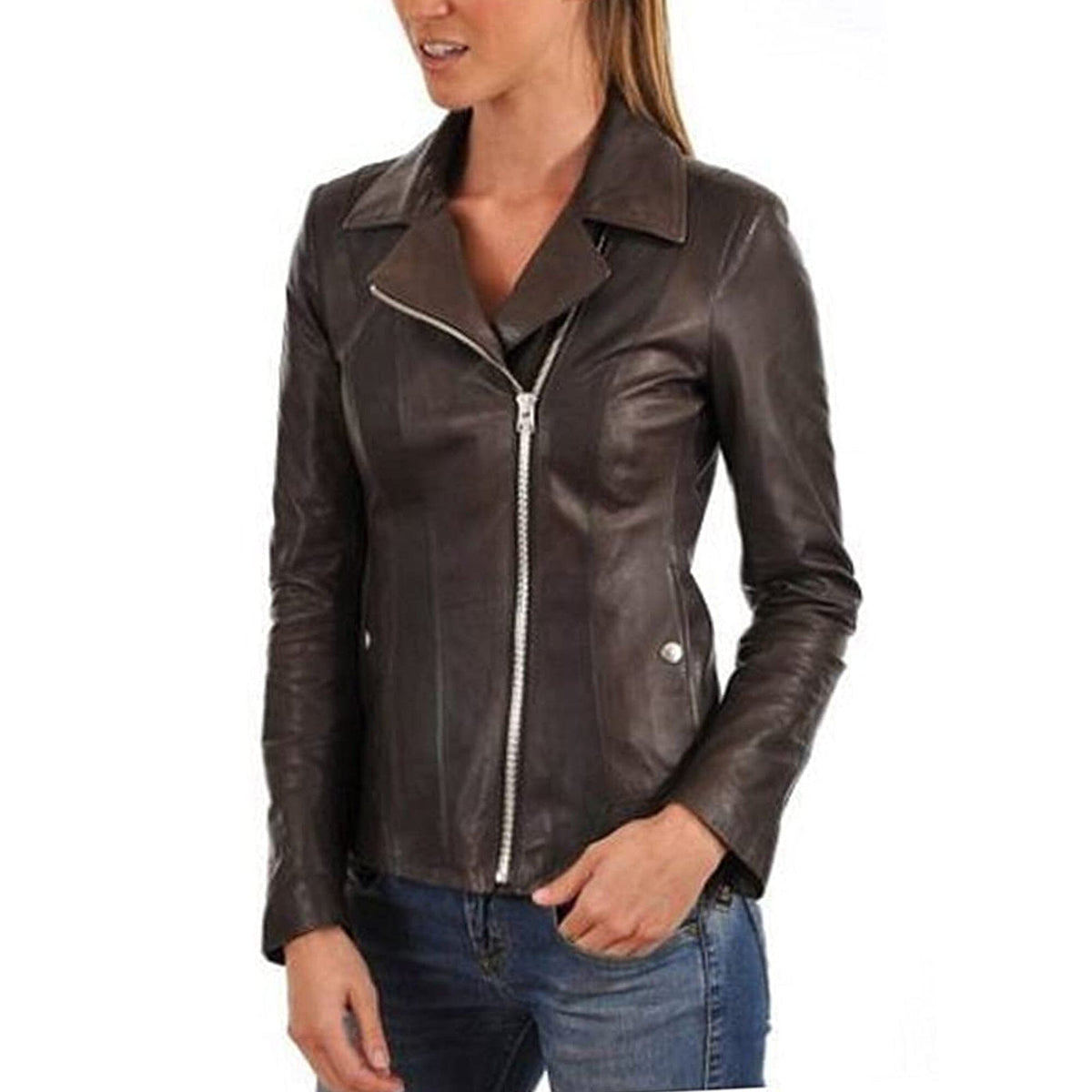Aurora Women's Leather Jacket | Leather Jacket For Women — Classy ...