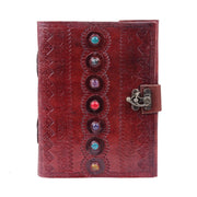 7 Stone Eye Leather Journal Writing Handmade Leather Notebook Classy Leather Bags 