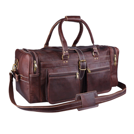 CONTACT'S Genuine Vegetable Leather Travel Bag Men Business Trip
