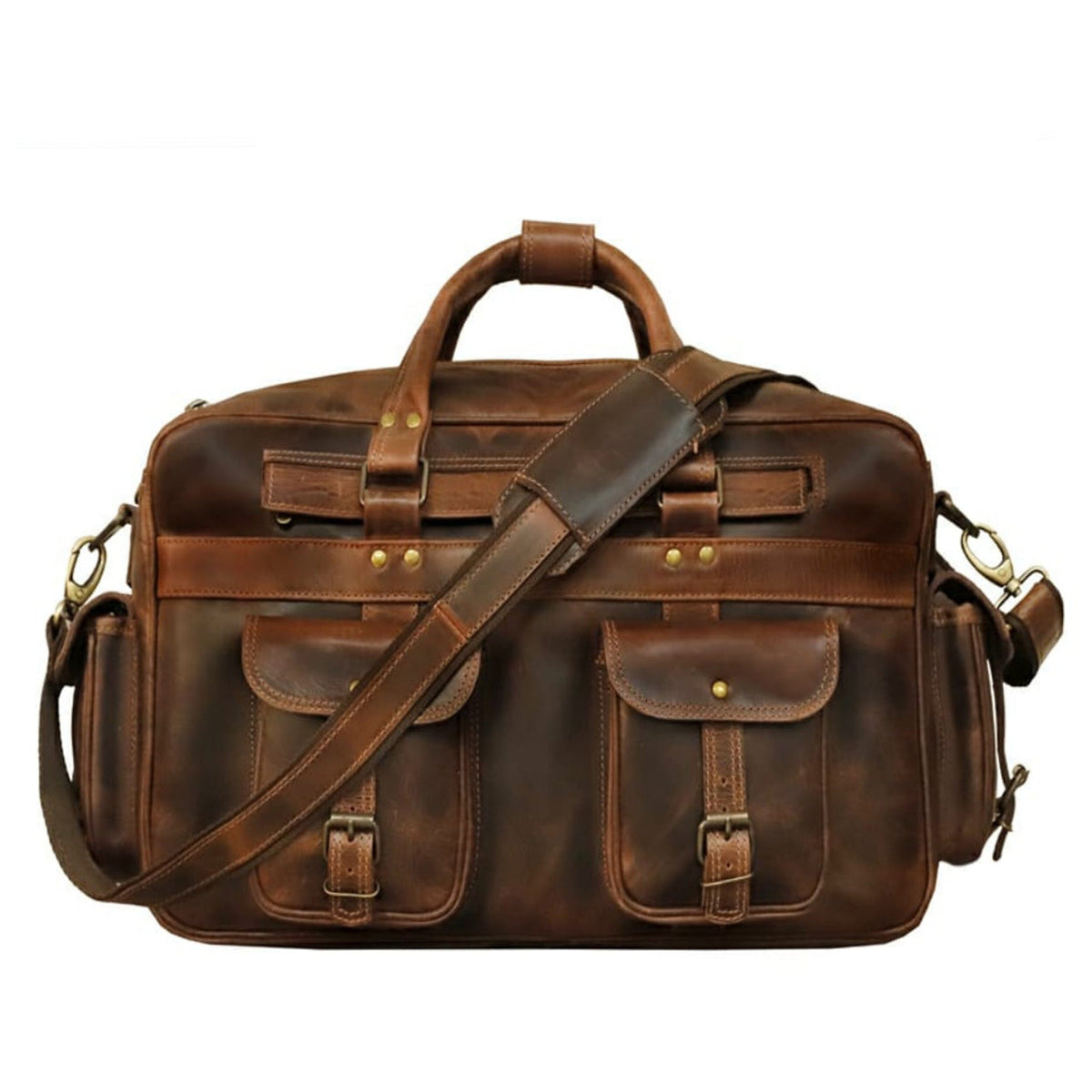 Pilot Leather Briefcase | Men's Briefcase Bag — Classy Leather Bags