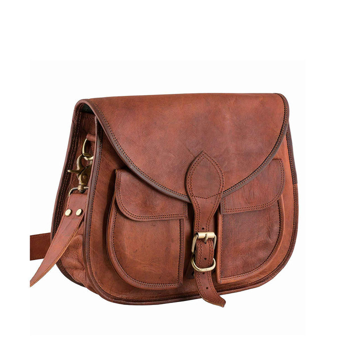 Genuine Goat Leather Crossbody Bags for Women Trendy Purses for Women Large  Brown Cross Body Bag Women Sling Bag for Women Crossbody Purse Designer