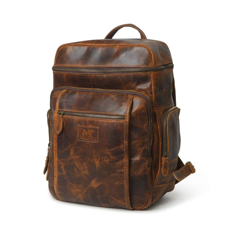 Premium Buffalo Leather Travel Backpack 16