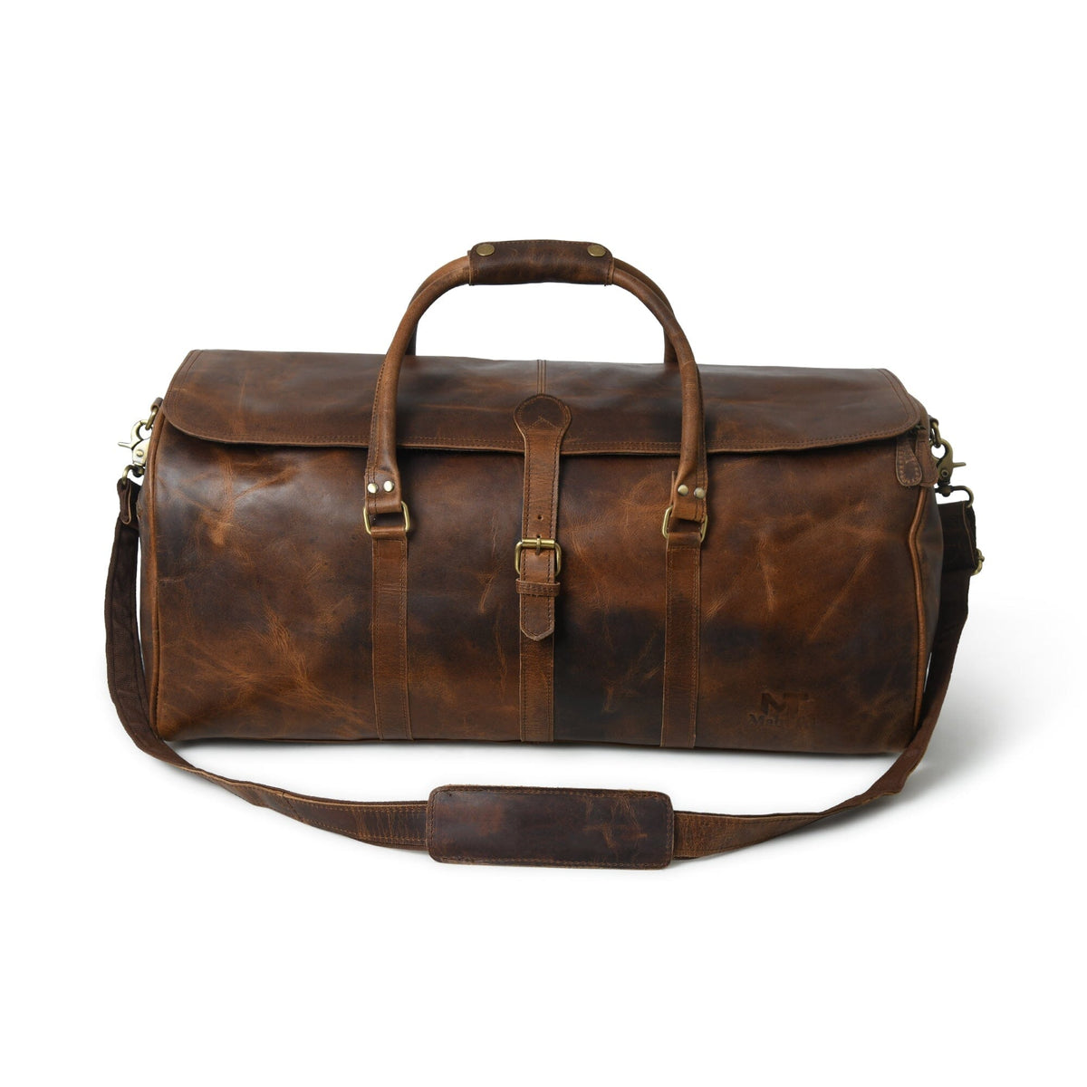 Bolton Flap Leather Duffle Bag | Men's Leather Weekend Bag — Classy ...