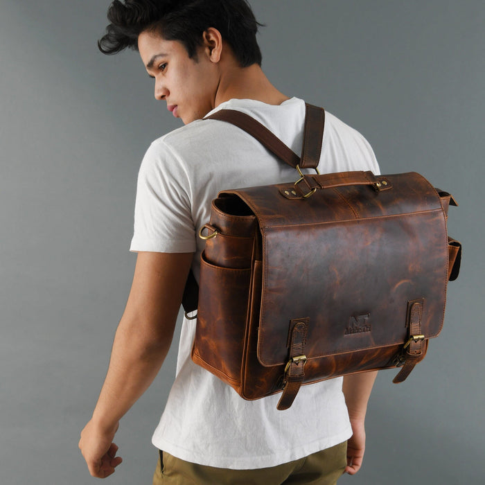 Dakota Rugged Briefcase Messenger