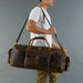 leather duffle bag