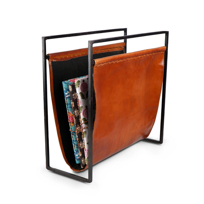 Leather Newspaper & Magazine Rack