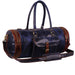 Blue Round Duffel Classy Leather Bags 