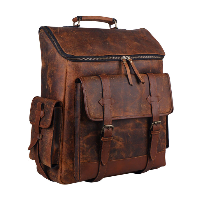 Shop Men's Brown Leather Backpack from Classy Leather Bags