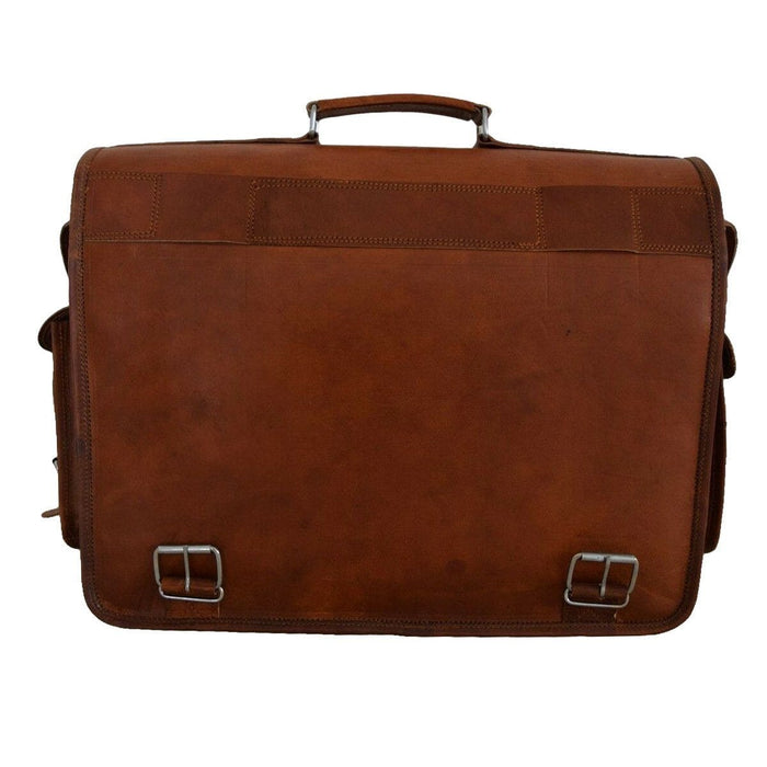 cheap brown leather messenger bag