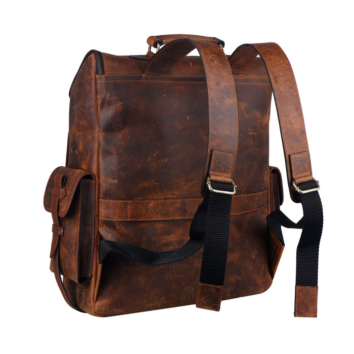 Shop Men's Brown Leather Backpack from Classy Leather Bags