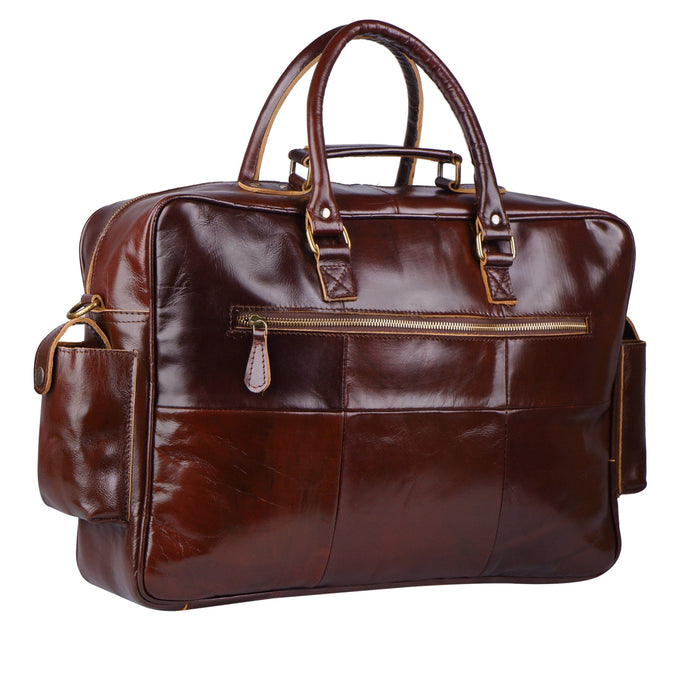 Norman Cherry Red Briefcase