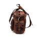 mens brown leather messenger laptop briefcase bag