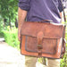 Vintage Large Leather Messenger Bag Classy Leather Bags 