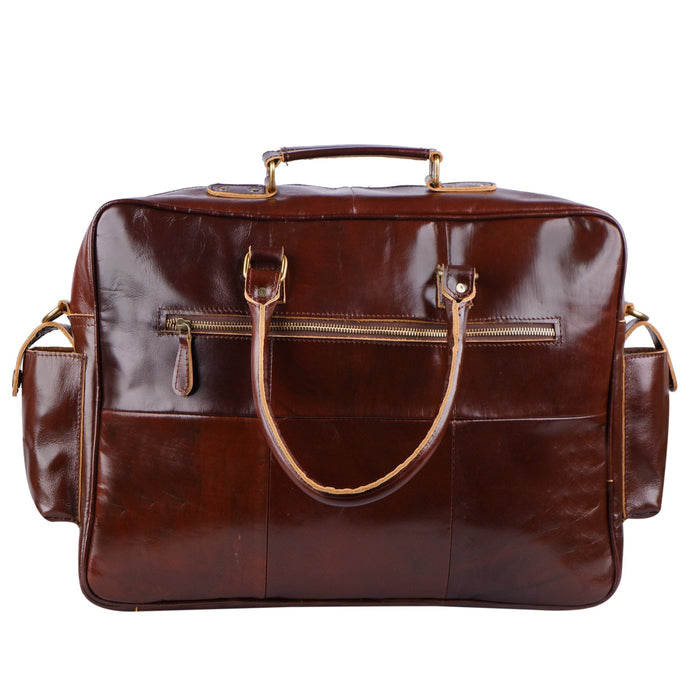 Norman Cherry Red Leather Briefcase | Leather Briefcase For Men ...