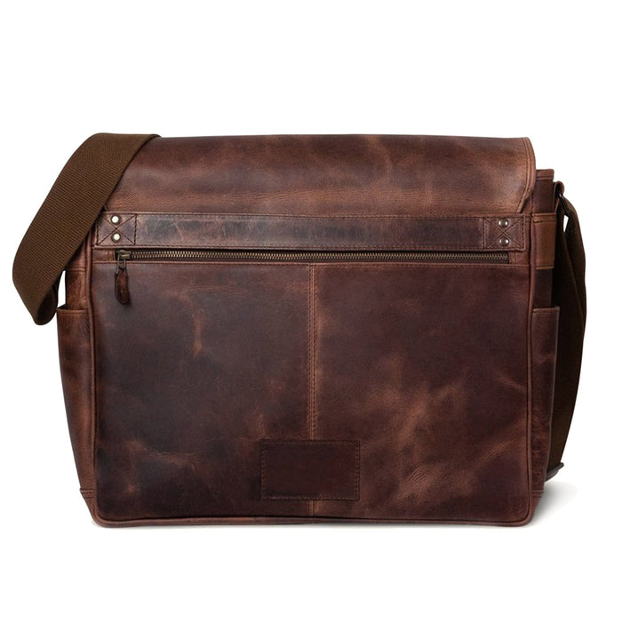 brown leather laptop bag