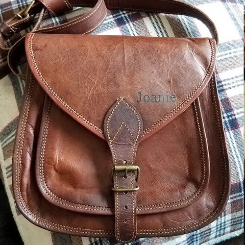 Monogrammed Leather Bags
