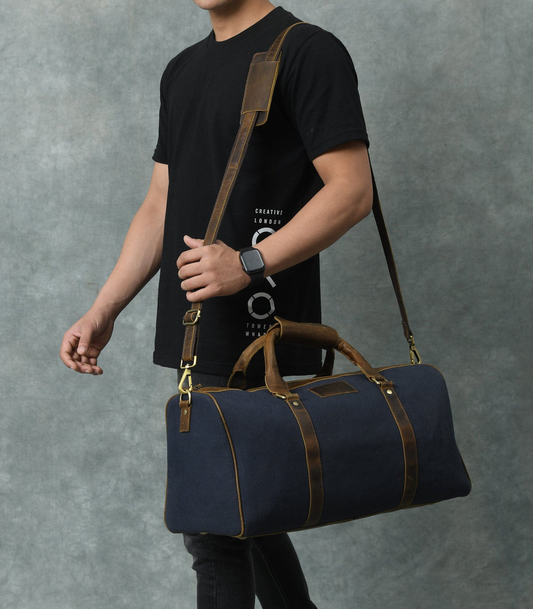 Blue Lagoon Canvas Duffle Bag Men's Canvas Duffle Bag — Classy