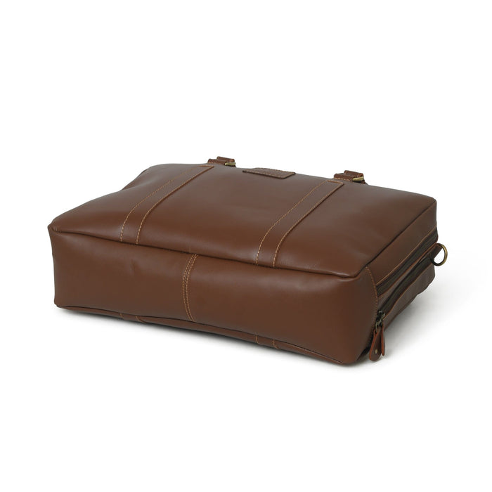 Dixon Brown Buffalo Leather Laptop Office Briefcase Online — Classy ...