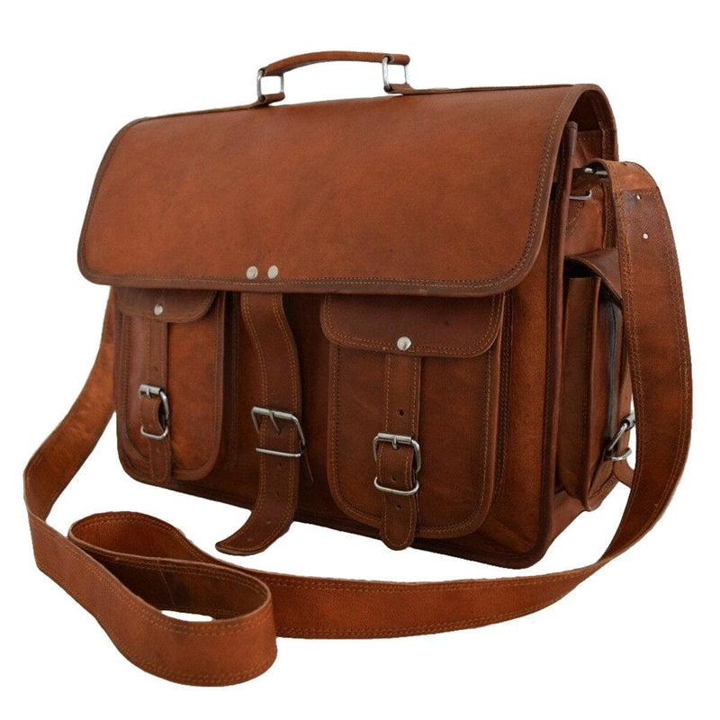 convertible messenger backpack leather Men's Convertible Leather Messenger Bag, Fit 15 Inch Laptop 15 Inch