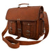 cheap brown leather messenger bag