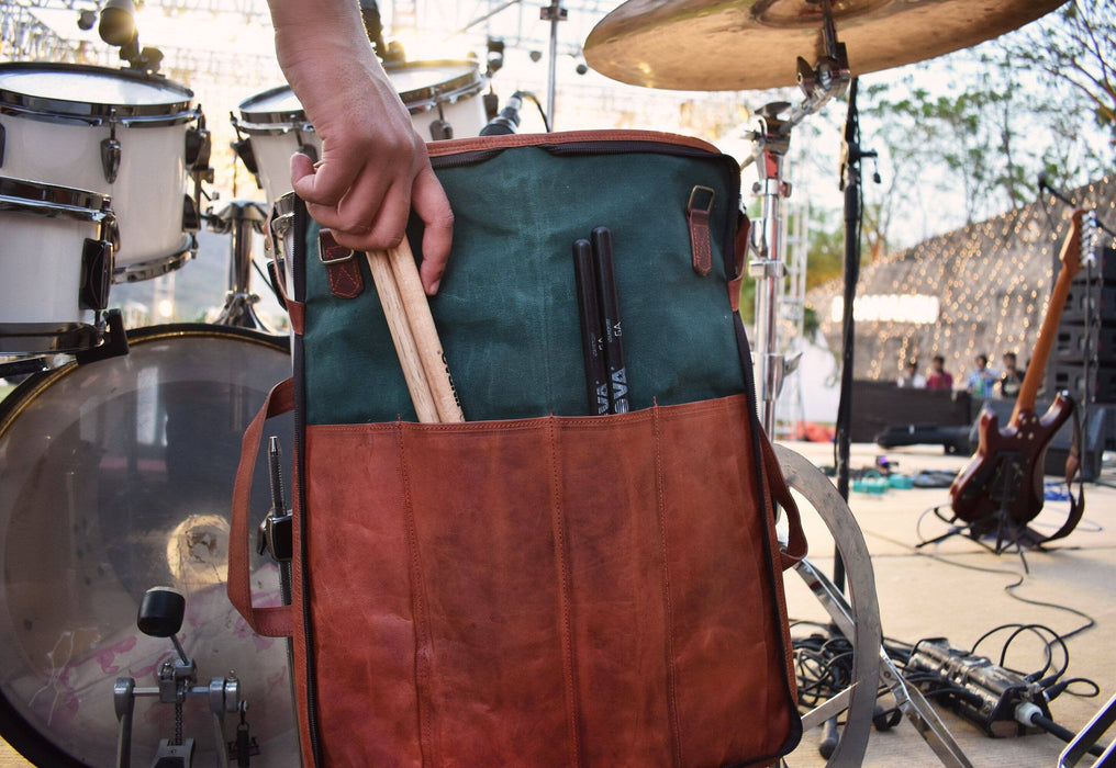 leather drum stick bag
