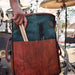 Genuine Vintage Leather Drumstick Bag Classy Leather Bags 