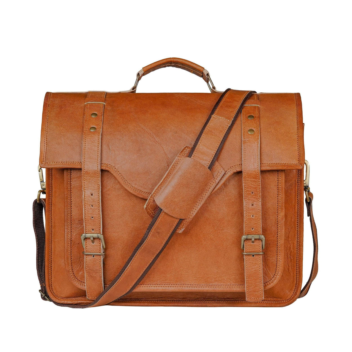 Classic Men's Leather Messenger Bag | Men's Shoulder Bag — Classy ...