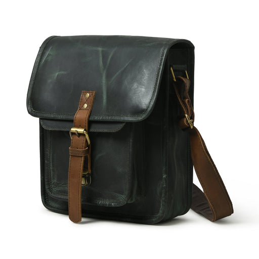 Buy Mens Mini Messenger Bag. Black Leather Shoulder Bag Online in India -  Etsy