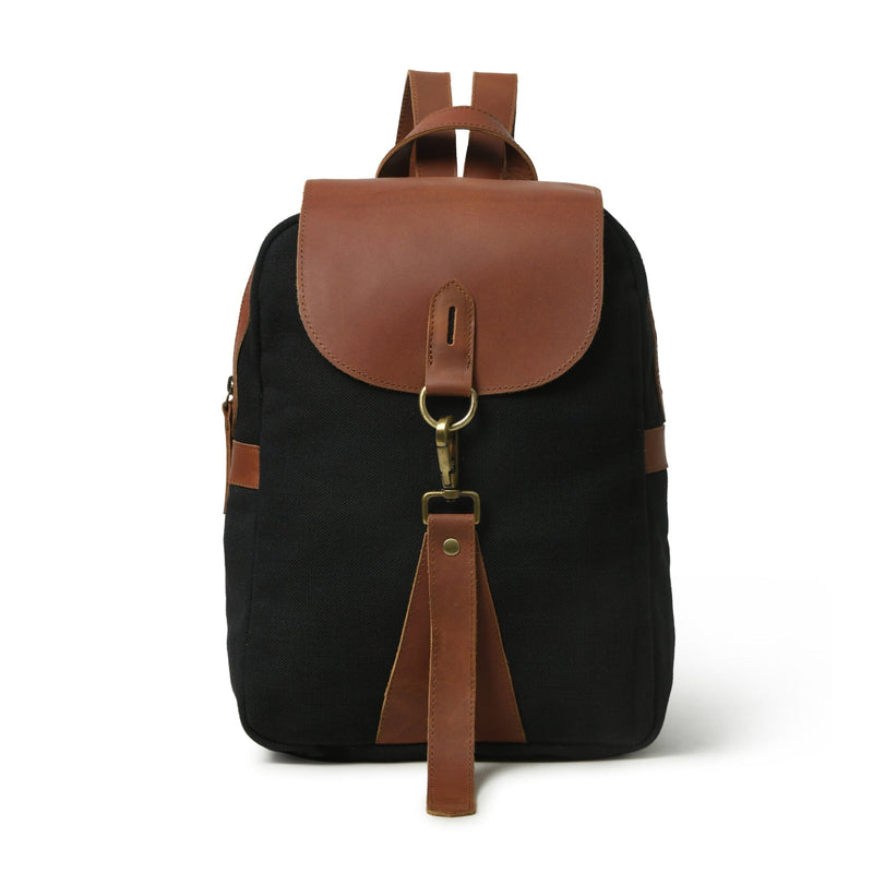asos leather and canvas backpack Charlotte Women's Canvas Leather Backpack