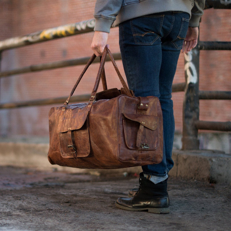 Portland Leather Duffle Travel Bag Classy Leather Bags 