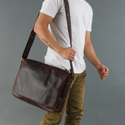 Leather Messenger Bag