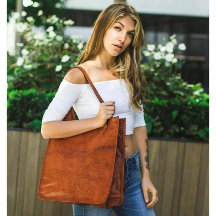 Brown Leather Bag, Women Soft Leather Bag, Big Bag, Shoulder Bag With  Magnetic Closer, Over Size Bag, Brown Leather Tote Bag, TAMI BAG - Etsy